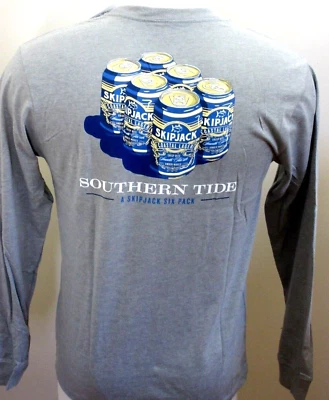 Paquete de 6 camisetas grises Southern Tide manga larga Skipjack Coastal Lager para hombre nuevas con etiquetas Foto 1 de 4