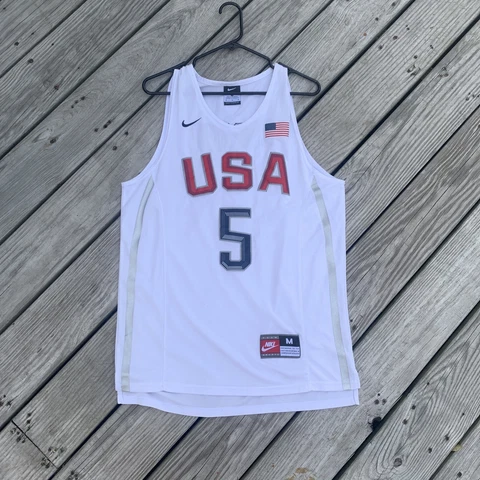 Nike Kevin Durant #5 USA Dream Team Olympic Basketball Jersey Size Medium Cover