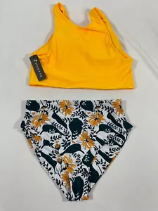 Costume da bagno donna due pezzi Tempt Me bikini vita alta sportivo racerback taglia M - Foto 1 di 10