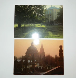 Lot of 2 Vintage POST CARDS The Romance of Oxford Series 1985 P11 - Bild 1 von 4
