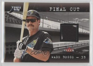 2001 Fleer Genuine Final Cut Jerseys Wade Boggs HOF