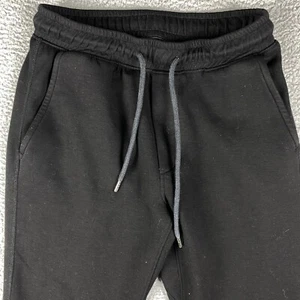 American Eagle Sweatpants Mens Small Black Jogger Tapered Drawstring Pull On - Picture 1 of 11
