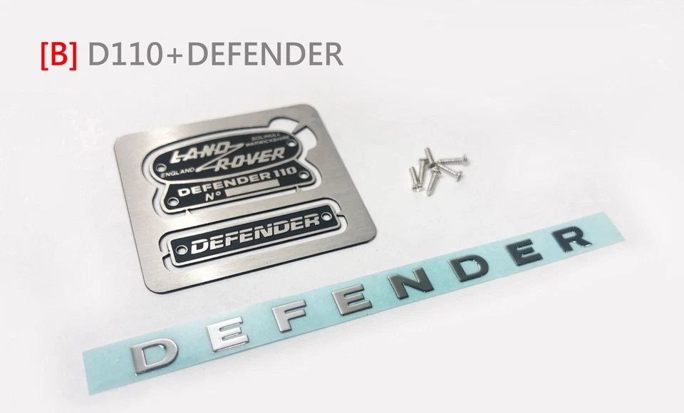 1/10 Scale Metal Emblem for RC4WD Gelande II Defender D90 / D110, TRX-4 Defender - Image 1 of 2