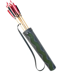 Hunt & Seek Cow Mild Finished & Cow Suede Leather 17-inches Back/Shoulder Quiver - Picture 1 of 13