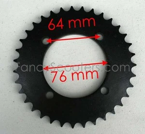 35 Teeth ATV Rear Sprocket for 428H Chain, 4 bolts ROKETA,SUNL,BMX,PEACE 150CC - Bild 1 von 5
