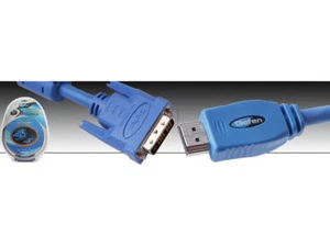 Gefen CAB-DVI2HDMI-LCK-10MM DVI to HDMI Locking Cable 10 ft (M-M) - Picture 1 of 2