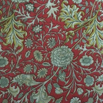 PAPER NAPKINS / SERVIETTES PACK OF 20 WILLIAM MORRIS RED/ FLOWERS DESIGN 3 PLY - image 1 of 2