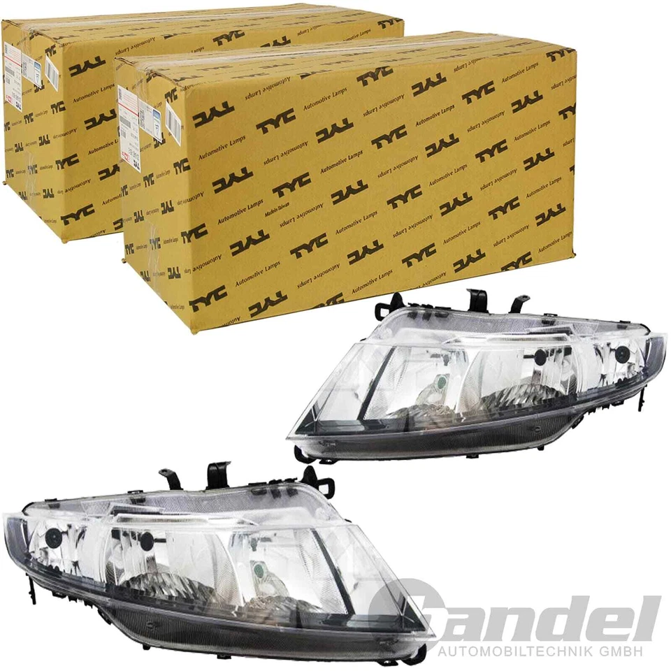 2xTYC H7/H1 SCHEINWERFER LINKS+RECHTS LWR MIT MOTOR für HONDA CIVIC VIII AB 05- - Bild 1 von 1