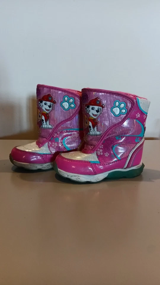 Botas de Nieve Paw Patrol Rosa/Azul/Blanco Niño Pequeño Talla 8 Foto 1 de 4