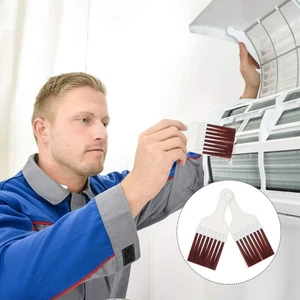 2 Pcs Brush for Cleaning Air Conditioning Condenser Fin Comb Conditioner - Picture 1 of 12