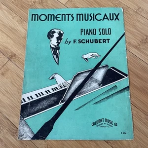 Vintage Noten - Moments Musicaux - 1935 Klavier Solo von F. Schubert - Bild 1 von 5