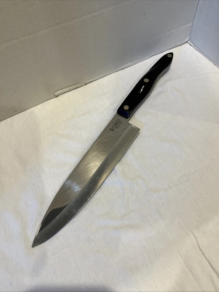 Нож шеф-повара CUTCO 1728 JI Petite, коричневая закрученная ручка 7 5/8 дюйма лезвие обесцвечивание - Изображение 1 из 4