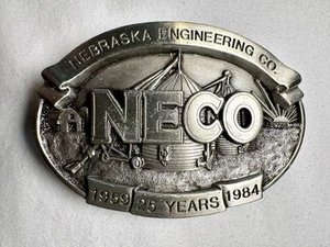 Vintage 1984 NECO Nebraska Engineering 3D Siskiyou Belt Buckle Limited 177/250 - Picture 1 of 15