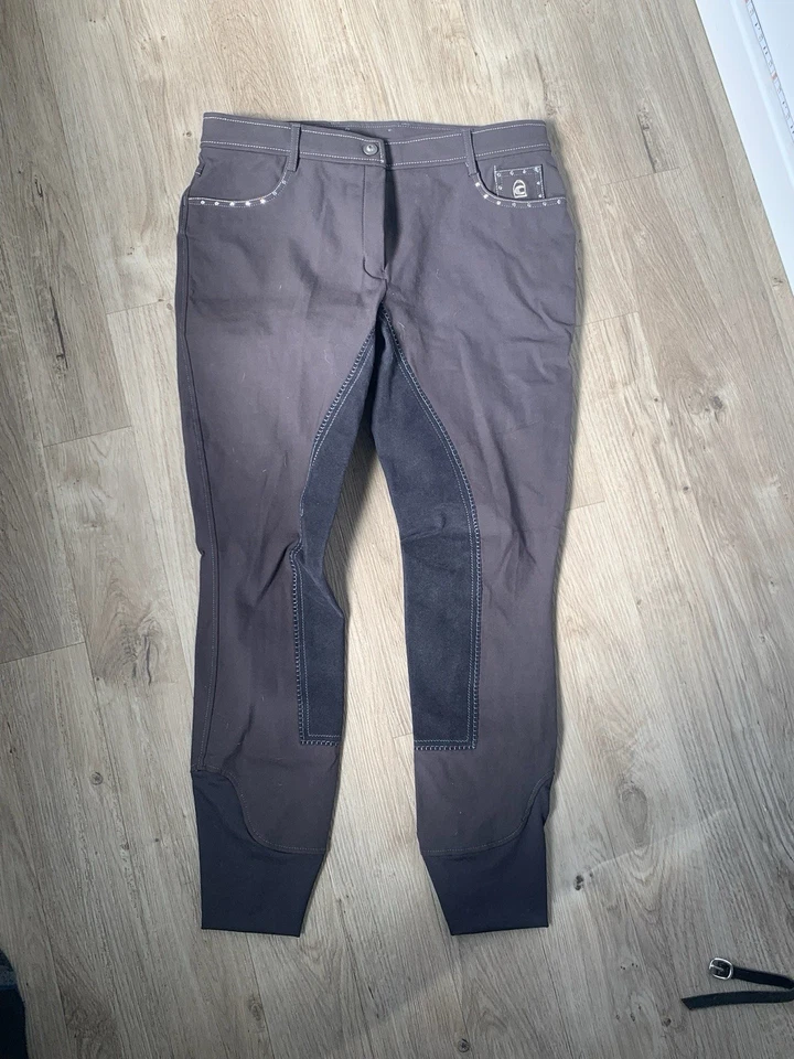 Cavallo Reithose Corvina Gr. 84 NEU Vollbesatz Lederimitat (Gr. 36 Lang!) Strass - Bild 1 von 4