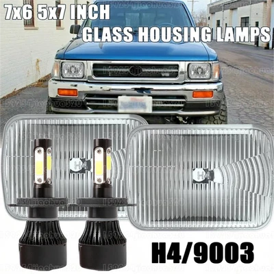 Faro LED de 7x6 pulgadas haz alto-bajo DRL para camioneta Toyota 1982-1995 4Runner Foto 1 de 4