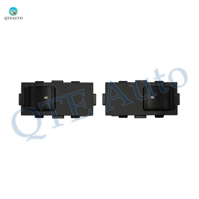 Par de 2 interruptores de ventana eléctrica trasera L-R para Chevrolet Silverado 3500 HD 2007 1 botón Foto 1 de 4