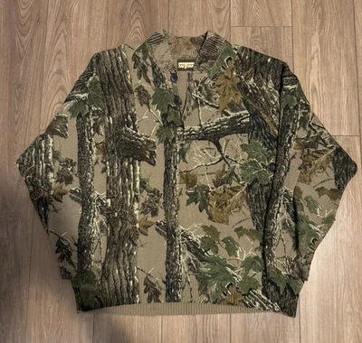 Suéter Henley Vintage Saf T Bak RealTree Camuflado Camisa XL - Caza al Aire Libre EE. UU. Foto 1 de 4