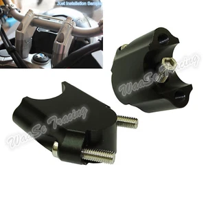 Ø28mm Handlebar Riser Kit Moves Bar Up & Backward Black Fit 2013-2017 BMW F800GT - Picture 1 of 7