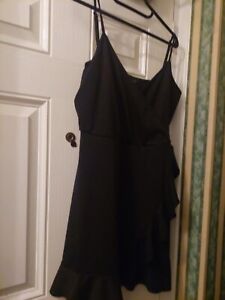 New Look Black Summer Dress Size 18 Excellent Condtion 