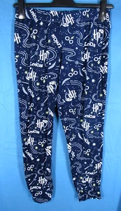 Pantalones de Pijama HARRY POTTER ESTAMPADO AZUL MARINO Suave Polar JOGGERS Salón S (4/6) - Imagen 1 de 3