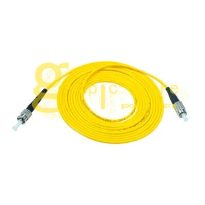 2pcs 15M FC to ST SM Simplex 9/125 3.0mm Fiber Optic Patch Cord Jumper Cable NEW - Picture 1 of 1
