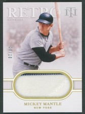 Mickey Mantle 2020 National Treasures Game Used Patch #/10 HOF'er Yankees Legend
