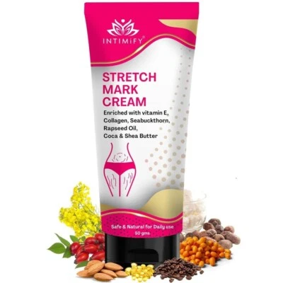 INTIMIFY Stretch Mark Removal Cream For Women, Stretch Mark Cream 50gm - Image 1 of 4