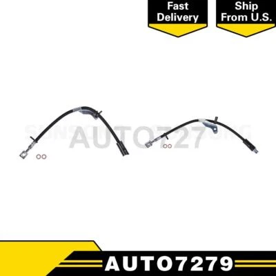 Línea de manguera hidráulica de freno delantera izquierda derecha Sunsong 2X para GMC Terrain 2011-2016 Foto 1 de 4