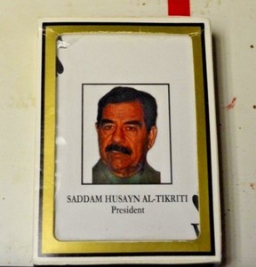 Saddam Hussein Gemco Playing Cards!!!
