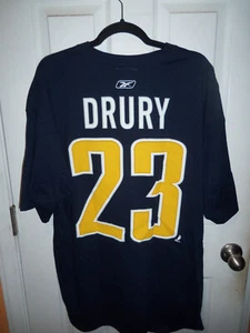 Buffalo Sabres Reebok Men's Chris Drury Jersey Shirt Size XL Navy Blue 23 - Picture 1 of 3