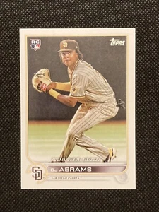 Tarjeta MLB debut novato 2022 Topps Update CJ Abrams San Diego Padres # US327 - Imagen 1 de 4