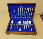 1847 Rogers Bros. Silver Plated Silverware Set 52 pcs. w/ Chest Remembrance #12
