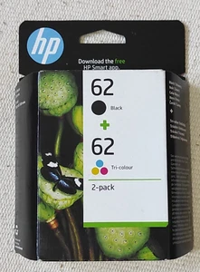 HP N9J71AE 62 Original Ink Cartridges, Black and Tri-color, Multipack - Afbeelding 1 van 1