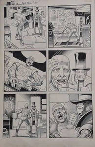 Magnus Robot Fighter #18 página #18 arte original Steve Ditko Ralph Reese 1992 - Imagen 1 de 3