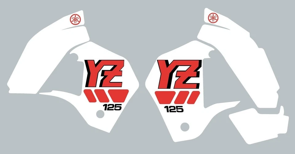 1986-1988 Yamaha YZ125 Tank And Shroud Decal Set 1988 Style Foto 1 de 1