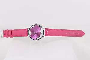 WOMAGE 9729-2 PINK HEARTS QUARTZ WATER RESIST WRISTWATCH 6056 - Picture 1 of 3