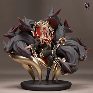 Ahri Immortalized Legend - LoL - Fan Art Figur - 3D Resin Print 248mm - Bild 1 von 6