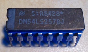 National DM54LS257BJ Military Quad 2 Input Multiplexer (Tri-State Output) - NOS - Bild 1 von 1