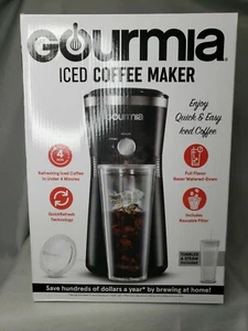 Gourmia Eiskaffeemaschine mit Brühstärkensteuerung Mehrwegfilter und Becher - Bild 1 von 6