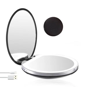 AILORIA MAQUILLAGE Taschenspiegel Tageslicht-LED aufklappbar 3 Helligkeitsstufen