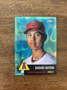 2022 Topps Chrome Platinum Anniversary #1 Aqua Lava Refractor Shohei Ohtani /299