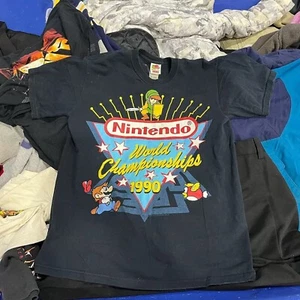 NINTENDO WORLD CHAMPIONSHIP 1990 VINTAGE STYLE TEE SUPER MARIO SNES NES TEE - Bild 1 von 4