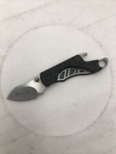 Kershaw Cinder Black Handle Folding Pocket Knife Bottle Opener 1025