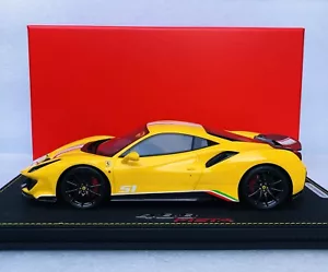 1/18 BBR Ferrari 488 Pista Piloti Giallo Modena Limited edition with case - Picture 1 of 12