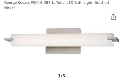 tocador baño luz níquel cepillado Foto 1 de 3