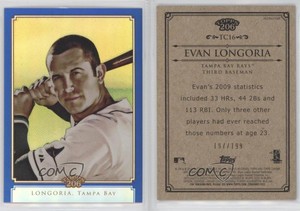 2010 Topps Chrome Topps 206 Chrome Blue Refractor /199 Evan Longoria #TC16