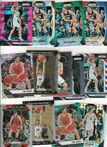 PAU GASOL PRIZM RAINBOW LOT (13) LOADED SILVER PINK GREEN REFRACTOR 2015 - 2019 - Picture 1 of 5