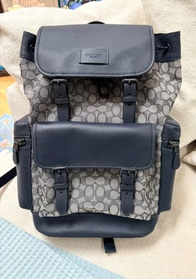 Mochila Coach de cuero azul. ¡Excelente estado!  Foto 1 de 4