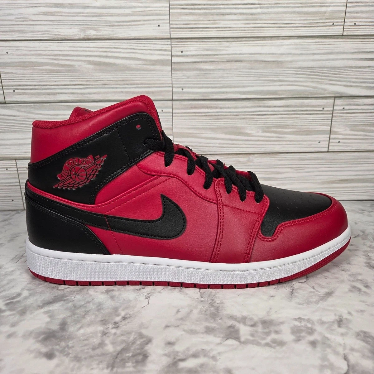 Jordan 1 Mid Reverse Bred for Sale | Authenticity Guaranteed | eBay