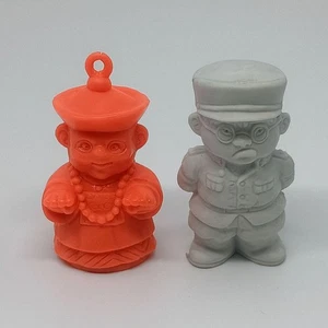 Jiangshi figure Keshi mini doll set 2 lot retro rare vintage Japan anime m641 - Picture 1 of 18